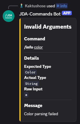 Type Adapter Error Message