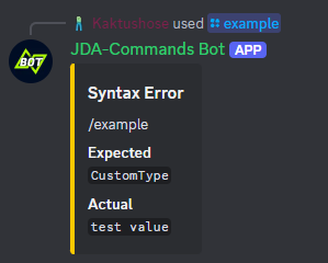 Type Adapter Error Message